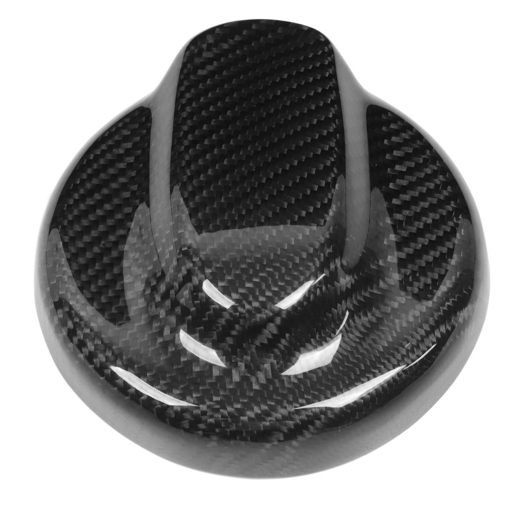 Rear Carbon Fiber Car Gas Fuel Tank Cap Cover Lightweight Replacement for R55 Clubman Models 2009‑2014