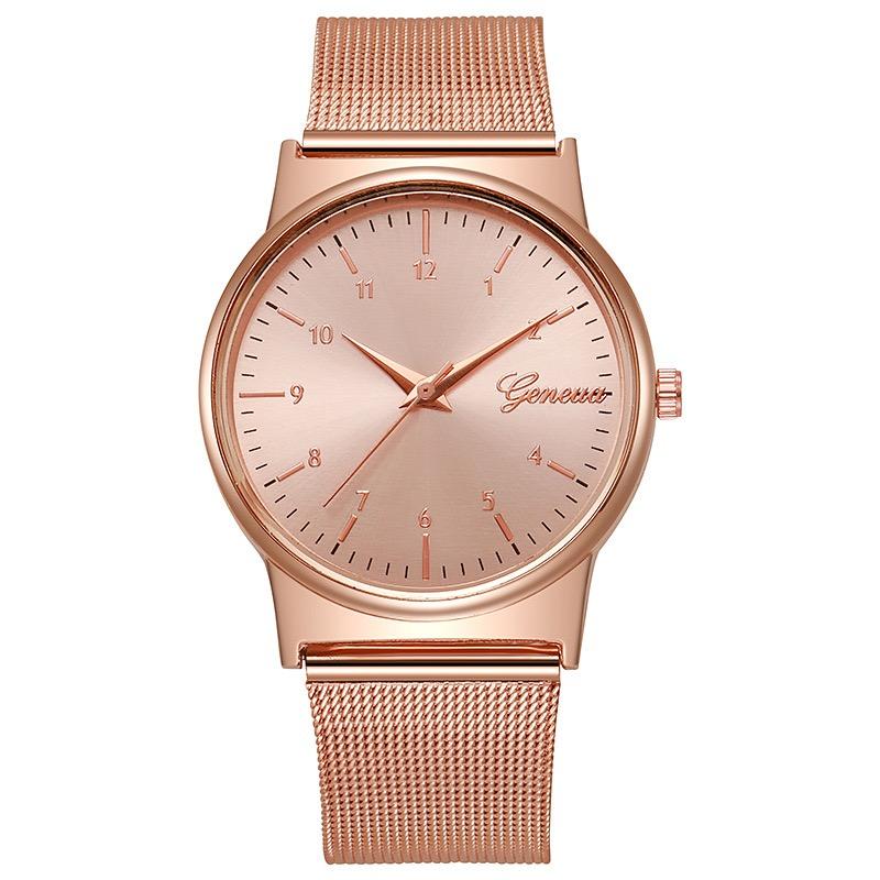 

Женские часы Роскошные наручные часы relogio feminino Часы для женщин Milanese Steel Lady Rose Gold Quartz Женские часы Новые розового золота