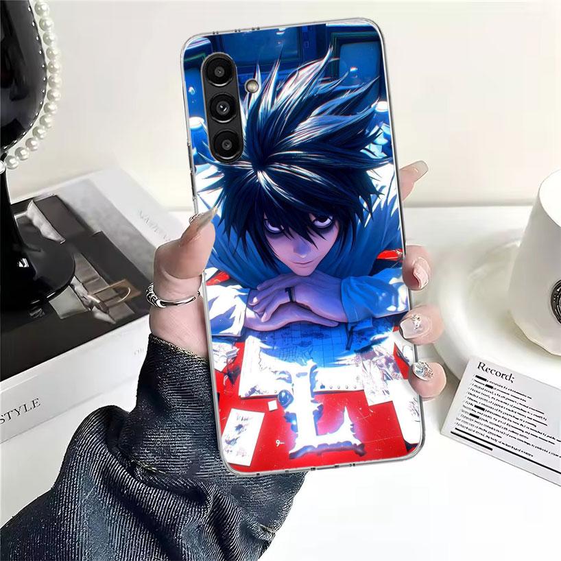 N-Note D-Death L Lawliet Phone Case For Samsung Galaxy A13 A14 A15 A16 A17 A53 A54 A55 A56 A57 A33 A34 A35 A36 A37 A23 A24 A25 A