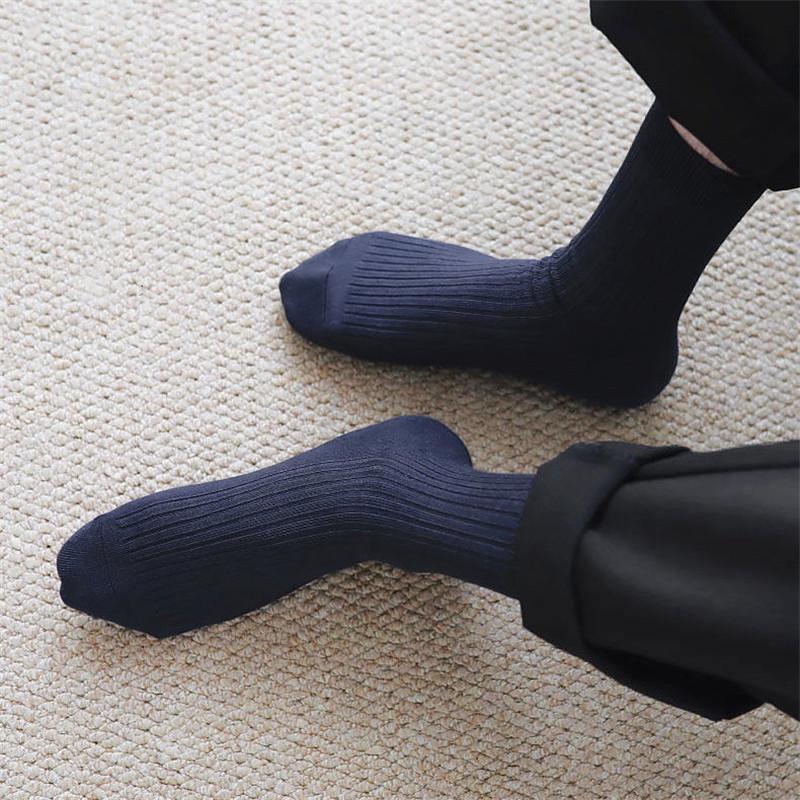 10 párů/sada Pánské ponožky Bavlna Dlouhé Business Vysoce kvalitní tlusté teplé ponožky na podzim Zima Pánské zateplené