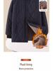 Woodpecker Men's Warm Plus Velvet Thickened Winter Jacket for Middle-Aged and Elderly