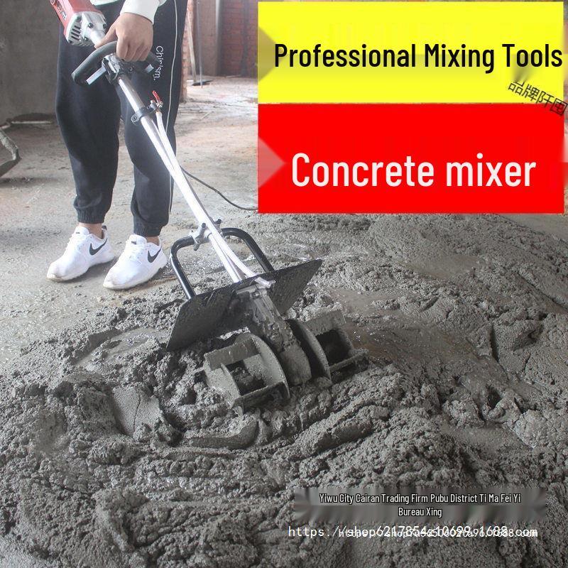 Dual-Use Concrete and Mortar Mixer for Wet and Dry Mixing | Ideal for Tile Construction