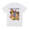 Bulk Food Cat Meme Graphic T-Shirt Men's Clothing Retro Hip Hop Short Sleeve T-Shirt Cotton Casual Oversized T-Shirt