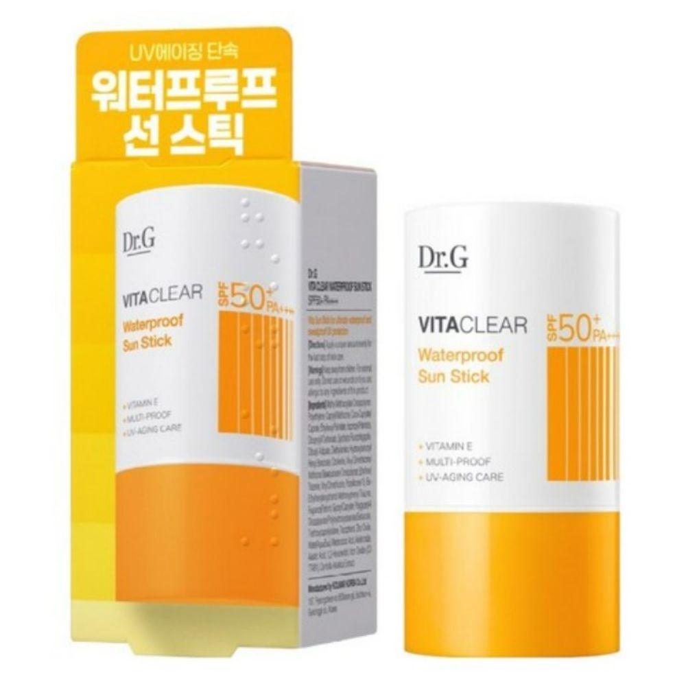 Dr.G Vita Clear Waterproof Sun Stick SPF50+ PA++++ High Protection & Brightening Sunscreen 21g