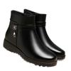 Women's Fur One Thick Bottom Heightening Winter Lightweight Warm Snow Boots Non-slip Wear-resistant Casual Sports Leather Waterproof Cotton Boots