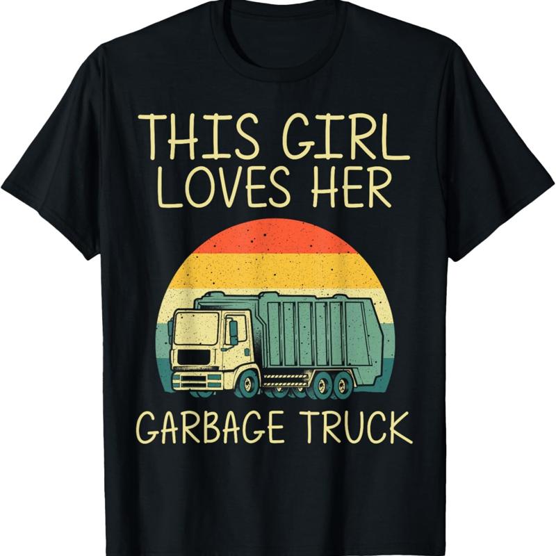 Cool Garbage Truck For Girls Trash Waste Management T-shirt S разноцветный