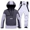 Couple's Ski Suit Set: Windproof, Waterproof, Warm, Breathable - Hoodie for Single/Double Board Skiing.