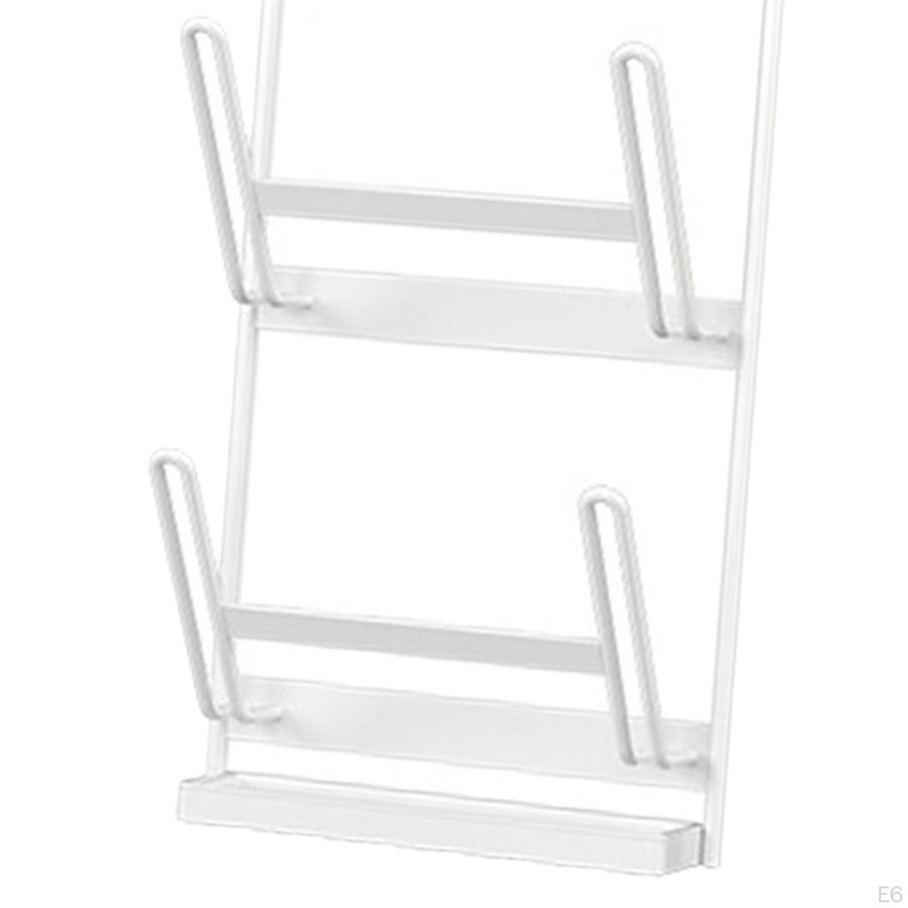 Glass or Metal Pan Cover Holder Carbon Steel Pot Lid Storage Rack for