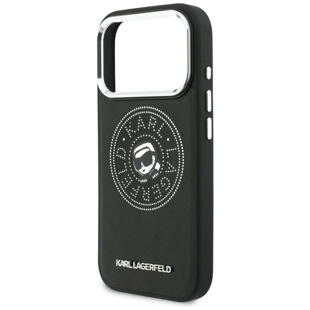 Karl Lagerfeld Point & Karl Sketch MagSafe Case for iPhone 17 Pro Black