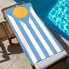 A-argentinien Handtuch Groß Schnelltrocknend Mikrofaser weich Strandhandtuch für Reise Fitness Sauna Baden Camping