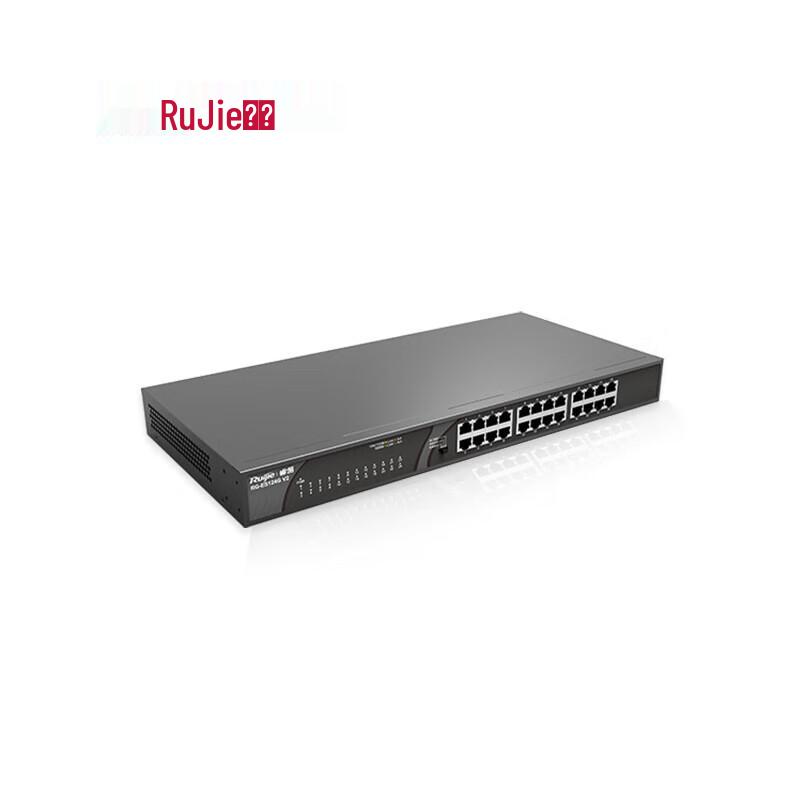 Ruijie 24-Port Gigabit Unmanaged Ethernet Switch RG-ES124G V2