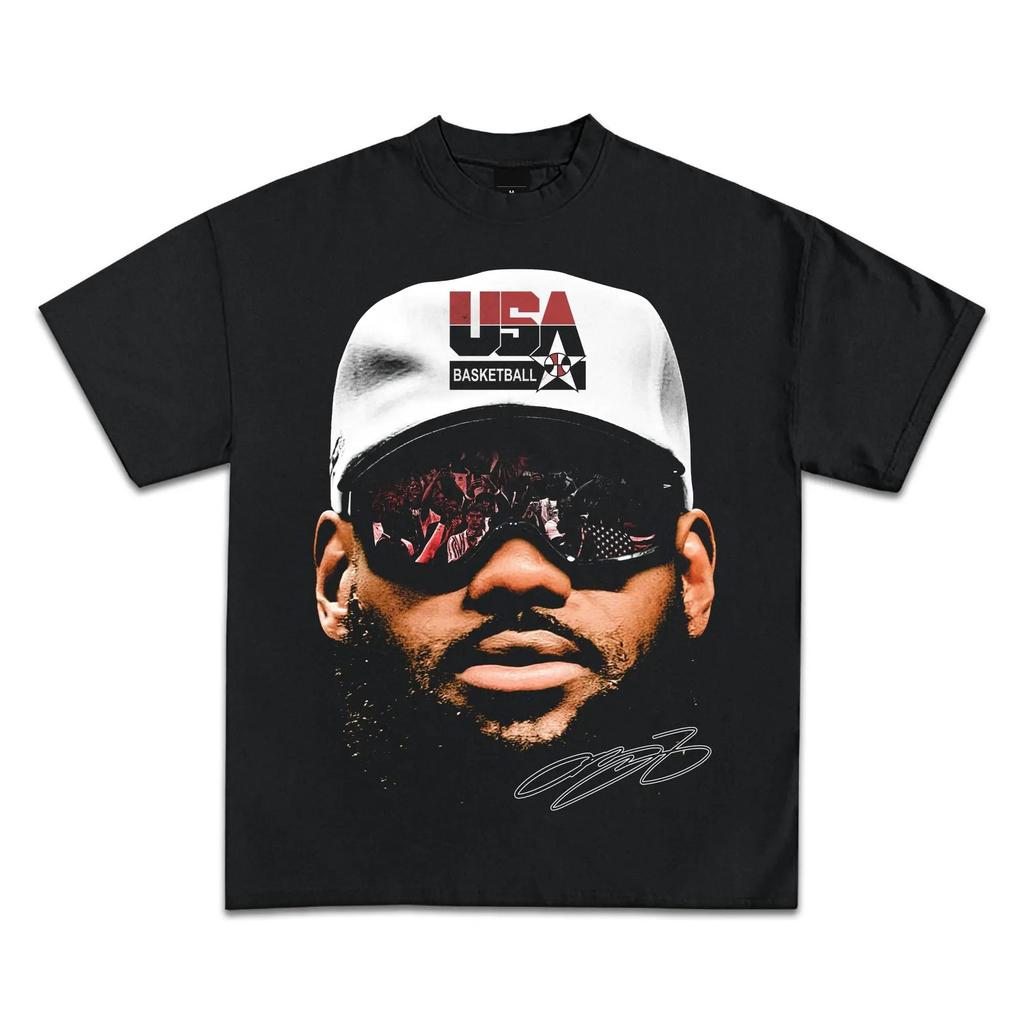 Hot Pop Culture Vintage Graphic Print T-Shirt Men Women Collection American Rap Basketball Poster Streetwear Hip-Hop Y2K Premium Summer New Tee