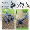 2 In 1 Garden Aerator Garden Soil Scarifier Gardening Rotary Tiller Rotary Cultivator Tool Soil Plowing Tool for Garden