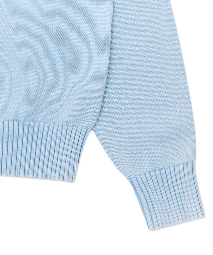 HELLO SUNRISE Hs Classic Typo Knit_Vtg Blue