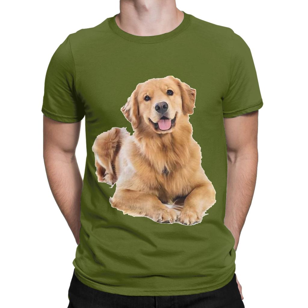 We love Golden Retriever Novelty 100 Cotton TShirt gloden retirever Tees Tops For Unisex