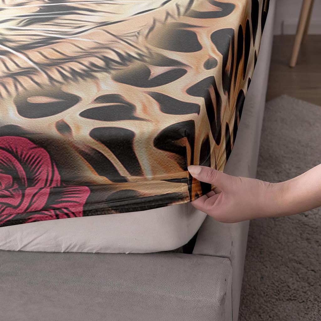 Animal Personality Pattern Sheet Three-Piece Digital Printed Sheet Bedding Set Adult Children