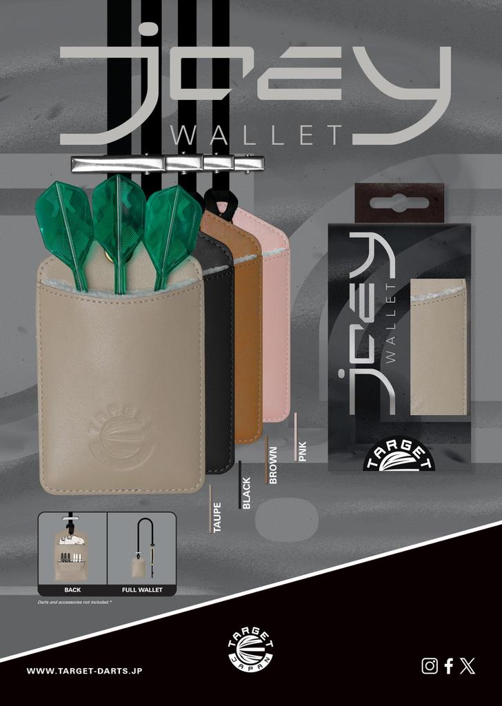 Πορτοφόλι Target Japan JOEY από γνήσιο δέρμα για βελάκια, θήκη για τουρνουά (Ροζ)