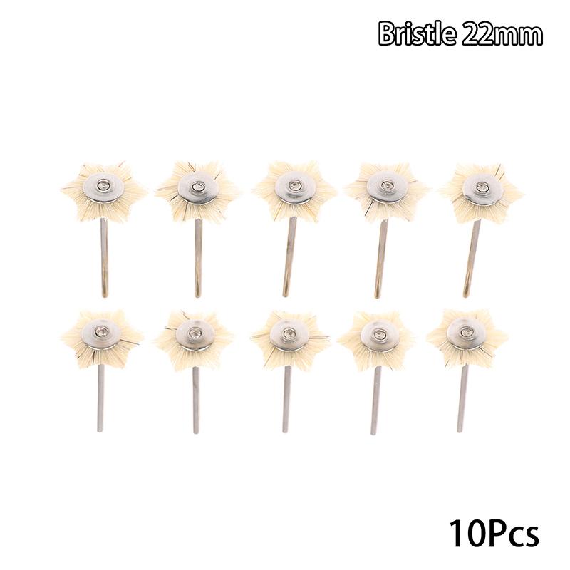 10Pcs Dental High Quality Polishing Hairbrush Wheel Polishing Brushes Dental Laboratory Equipment Materials Supplies