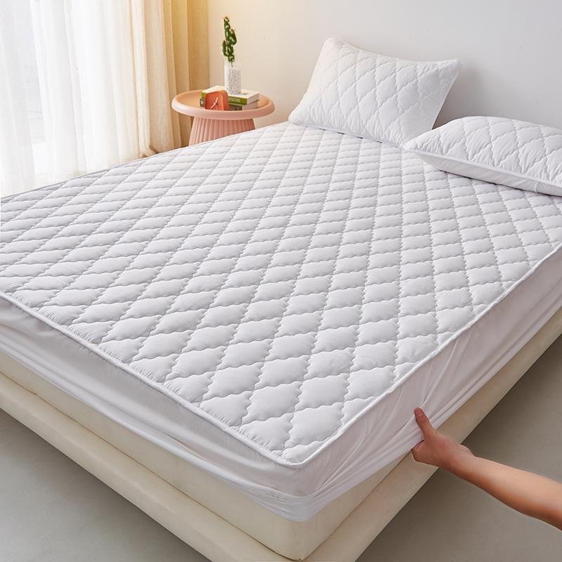 Waterproof Quilted Fitted Mattress Protector,Stain Resistant Mattress Cover,Soft Protective Bedding Mat Noiseless Mattress Cover