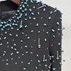 2026 Europäisches & Amerikanisches Designer-Abendkleid mit schweren Perlenverzierungen und langen Ärmeln