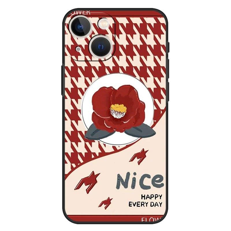 Case for Iphone 11 13 12 Pro Max Cover Xr 7 8 Plus Funda XS X 14 5 5s SE2020 Coque Luxury Nice Design Pattern