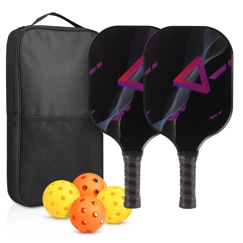 Glass Fiber Pickleball Paddle With Honeycomb Core Lightweight Outdoor Racquet Beginners Recreational Players