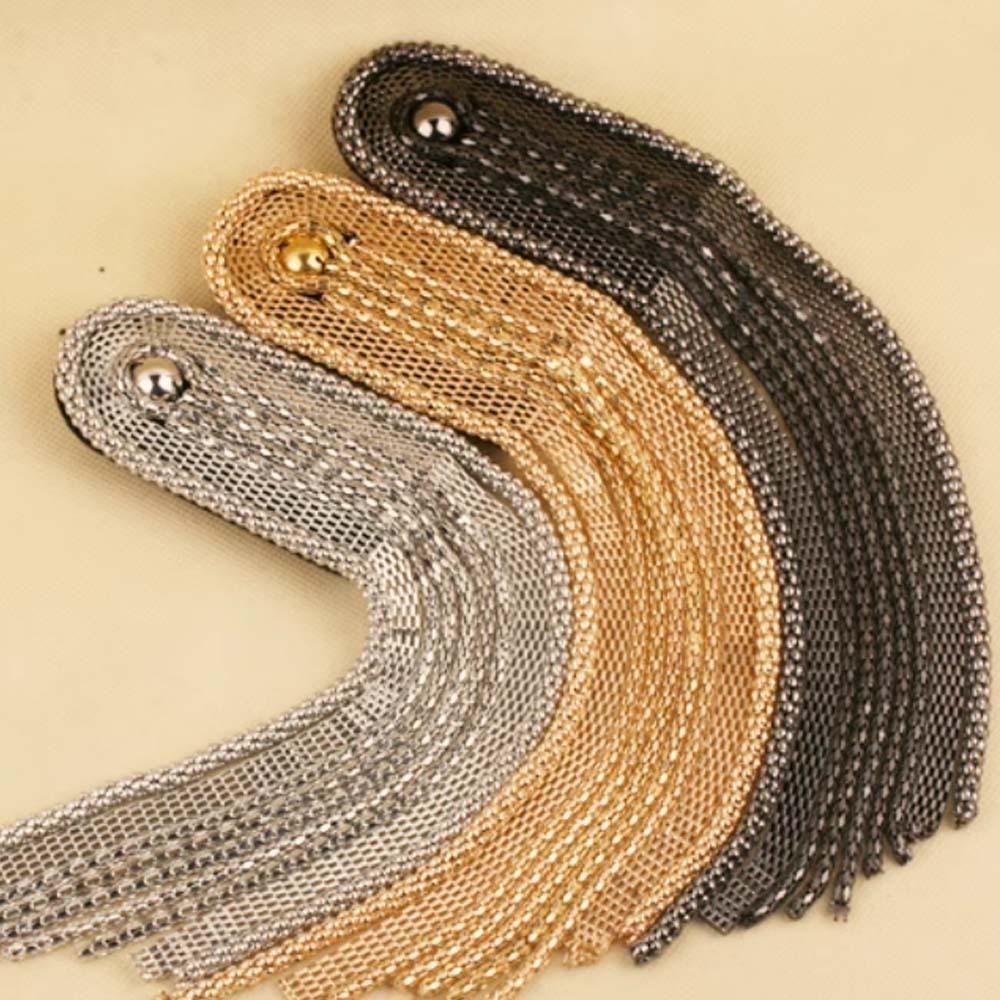 

Brooch Chain Shoulder Board Beads Fringe Shoulder Mark Exquisite Shoulder Flash Gift чорний
