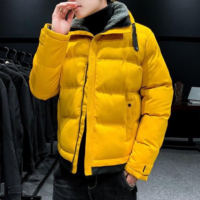 parka jacket yellow