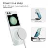 ABEEL For Samsung Galaxy Z Flip5 5G Magnetic Case Clear PC Anti Scratch Phone Cover