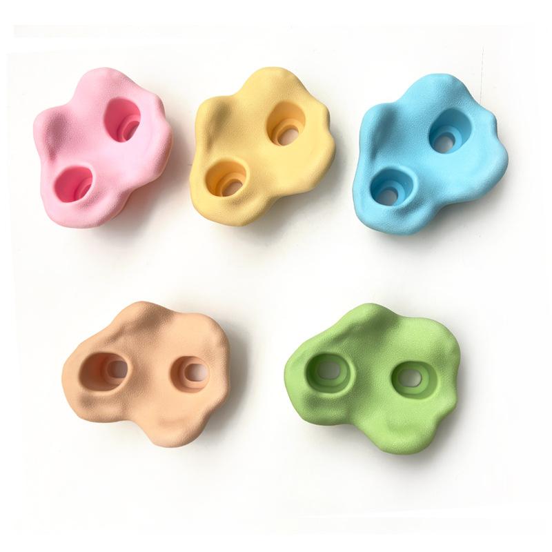 Multi-Colored Kids Adults Large Rock Climbing Holds Rocks for Outdoor Indoor Home Playground Grip Kit