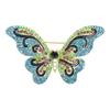 Women's Insect Brooch, Rhinestone Brooch, Metal Accessory, Butterfly Brooch
