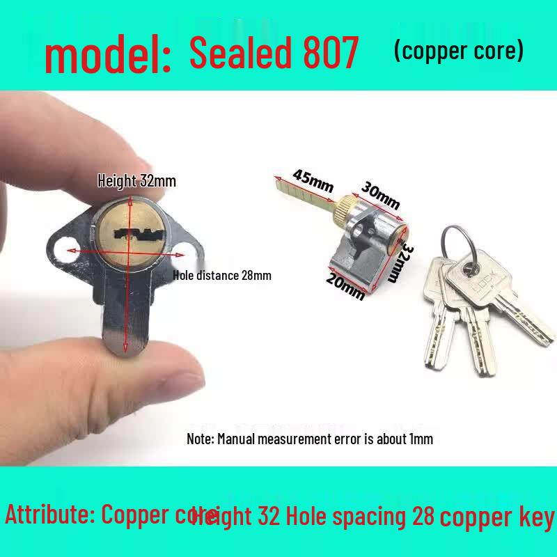 Qingwa Single Tongue Wood Door Lock Cylinder