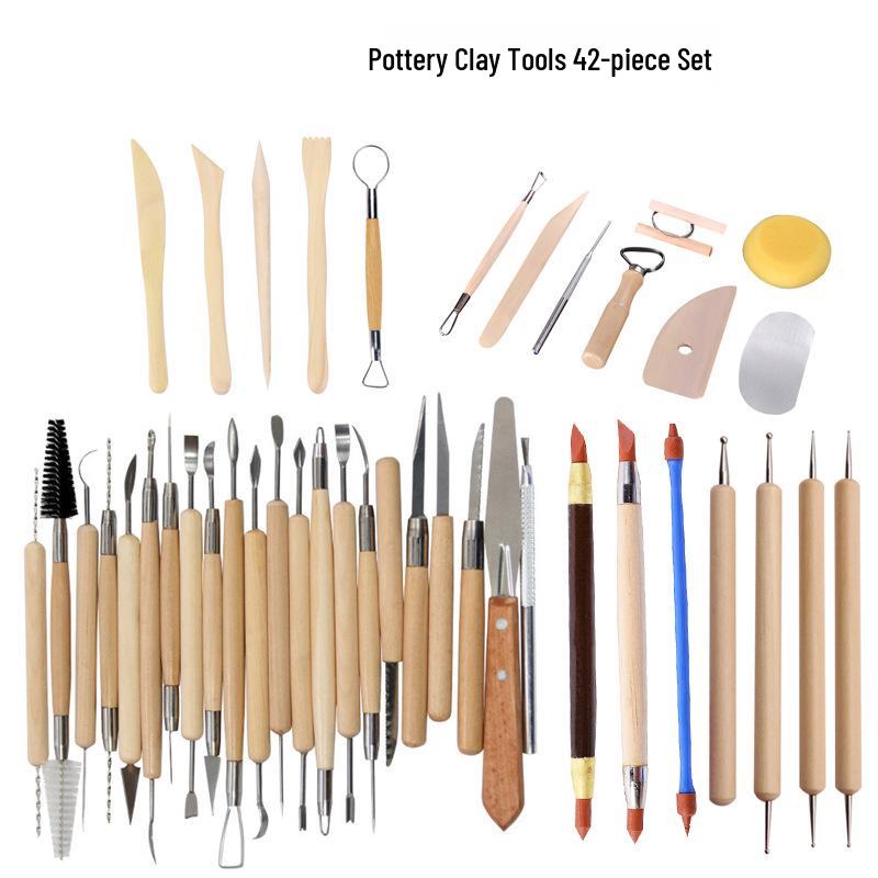 30-Piece Clay Sculpture and Carving Tool Set for Pottery and Polymer Clay