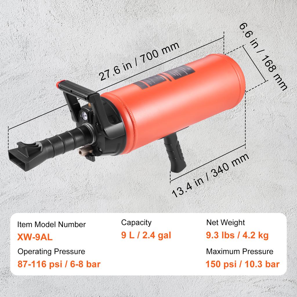 SucceBuy Tire Bead Seater 8L/9L Air Tire Bead Blaster Handheld & Portable Inflation Tool for Truck ATV Car Tractor Tire Repairs