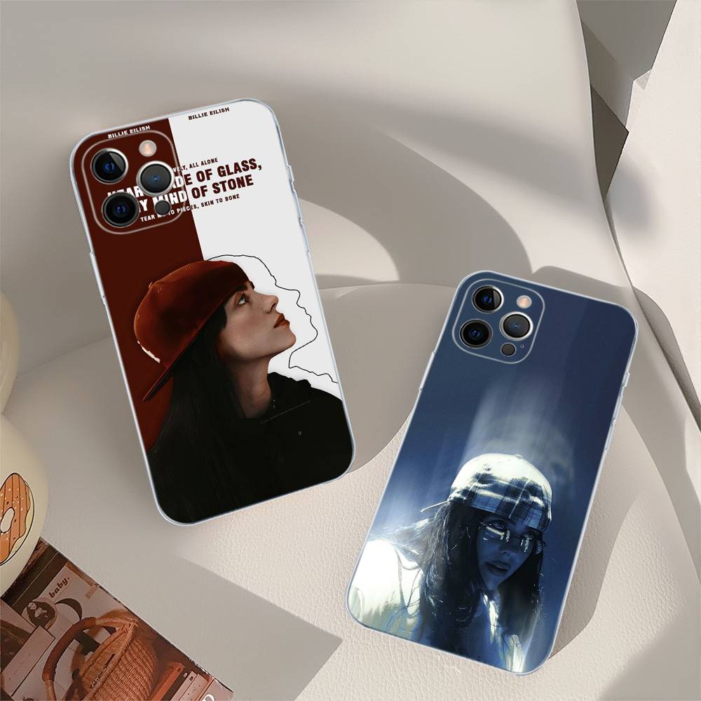 B-Billie E-Eilishes Phone Case for iPhone 17 16 15 14 13 12 11 Pro Max Plus Soft Cover Personalized DIY