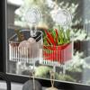 Wall Mounted Suction Cup Shelf Organizer Bathroom Shower Basket Shower Storage Rack  Cosmetics