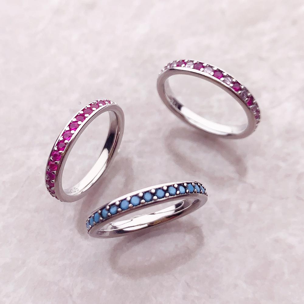 Ring Elegance Colourful Stones Europe Romantic Fine Jewelry For Women  New Real   CopperGift
