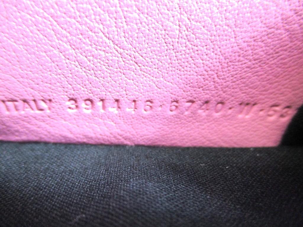 Authentic BALENCIAGA Pink Leather Trifold Mini Wallet Compact Wallet #b126  Open box