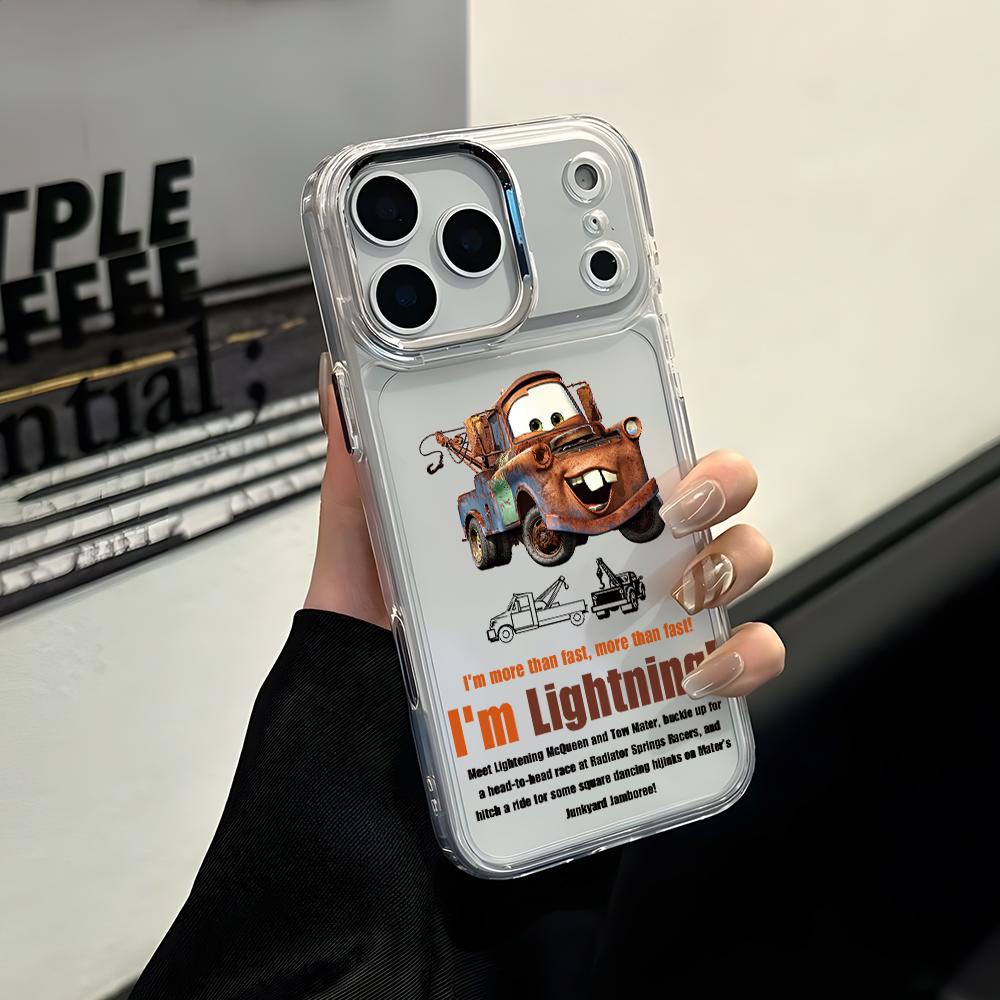 Cartoon Cars McQueens Sallys Phone Case for Apple iPhone 17 Air 16 16e 15 14 13 12 11 Pro Max X Xs XR 8 Plus Luxury Clear Cover