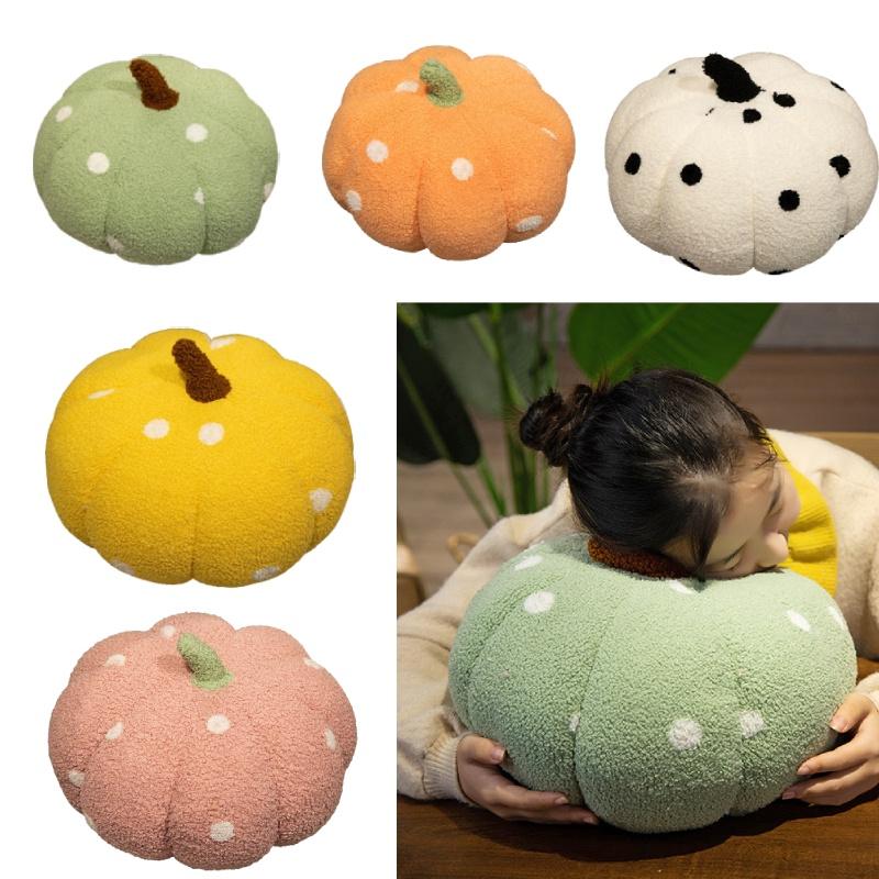 Kissen im nordischen Stil aus Plüsch mit Polka Dots in Gemüseform zur Heimdekoration