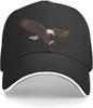 Eagle Baseball Cap Trucker Hat Sun Caps Outdoor Sports Hats Running for Teenager Men Women Unisex Black White Snapback Hat