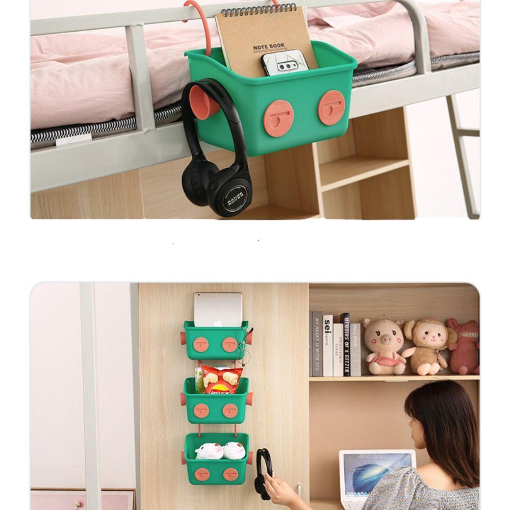Wall-mounted Bathroom Storage Rack Traceless Snack Storage Basket Bathroom Hanging Basket  Home Use