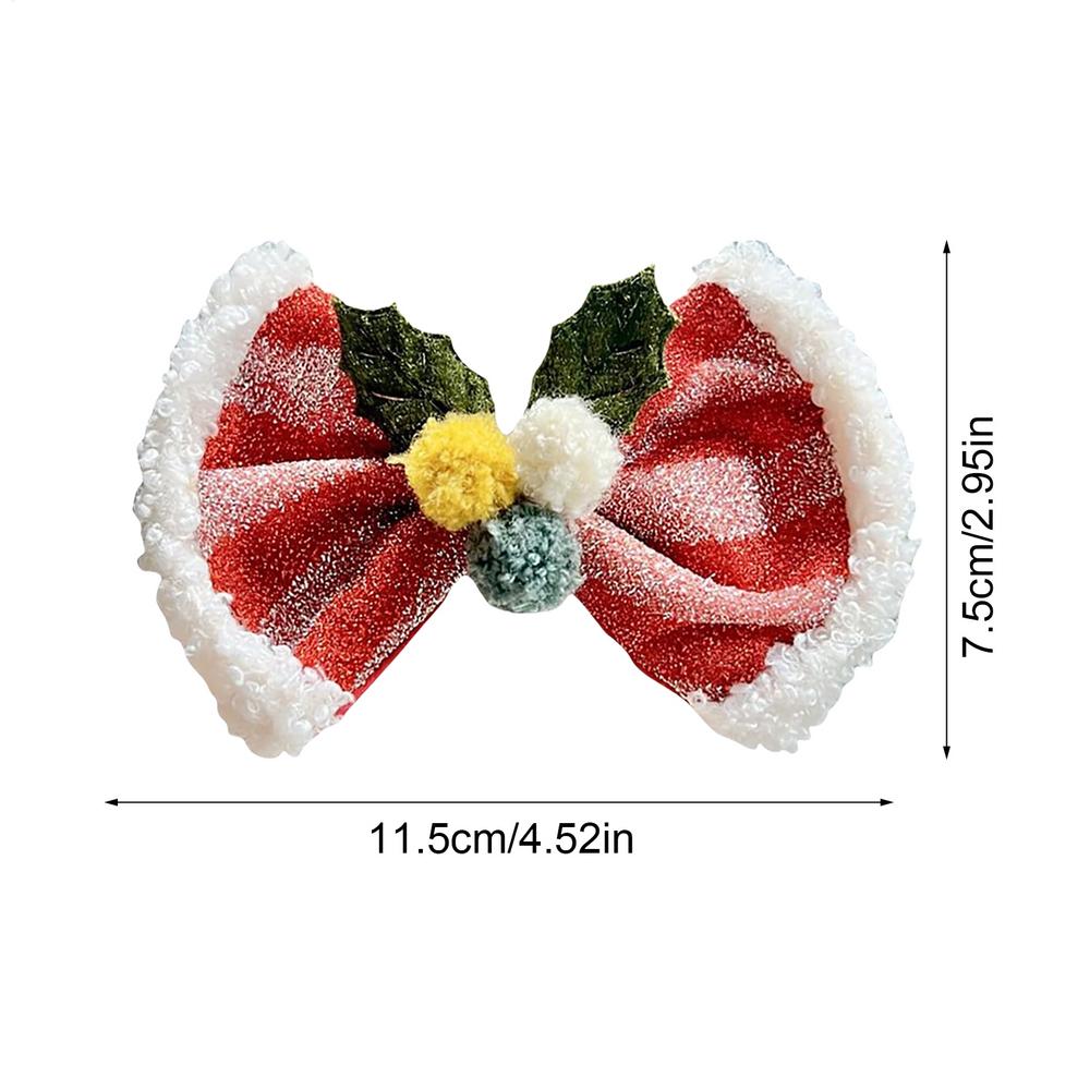 Праздничные банты для волос Красивые зажимы-уточки Цветные красные заколки-бантики для волос Милые рождественские аксессуары для волос На Рождество