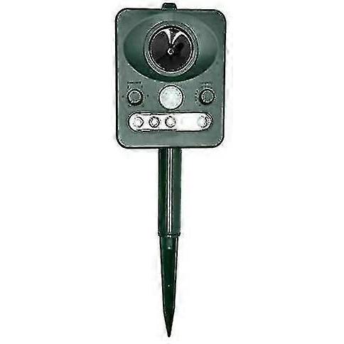 Solar Ultrasonic Animal Repr Outdoor Home Guard Deterrent To Protect Your