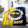 1pc Fenerbahçe Spor Kulübü Blanket with Custom Name, Gift, for Men and Women, Soft Blanket, Good for Sofa Bed Couch Travel, Lightweight Flannel Blanke