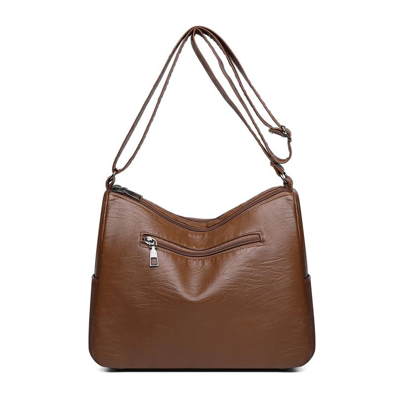 Multi-compartment Simple All-match Middle-aged and Elderly Mother's Large-capacity Casual Shoulder Crossbody Bag