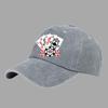 Baseball Caps Men Women Vintage Washed 100% Cotton Dad Hat Funny Poker Pattern Print DIY Team Logo Snapback Cap Hip Hop Hat