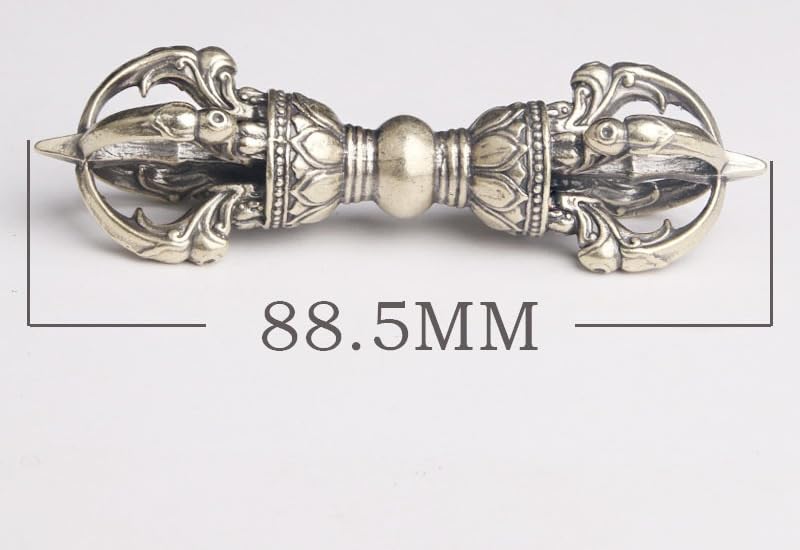 Copper Five-pronged Vajra, Esoteric Buddhist Ritual Tool, Vajra Stake, Amulet, Feng Shui Keychain, Vajra Charm