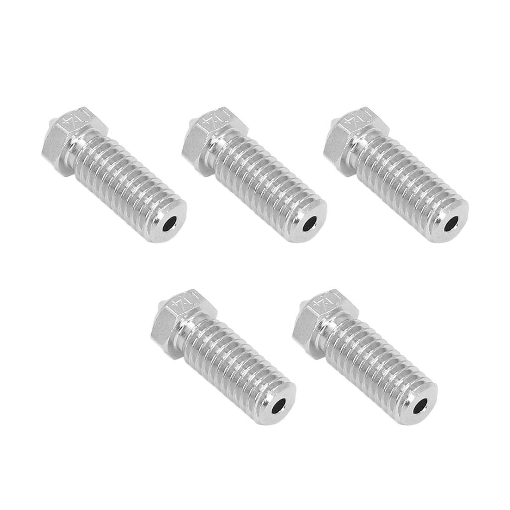5Pcs 3D Printer Nozzles Set Cr Zr Cu 0.4mm 1.75mm Copper Tip Nozzle for QIDI X Maximum3 X Smart3 X P