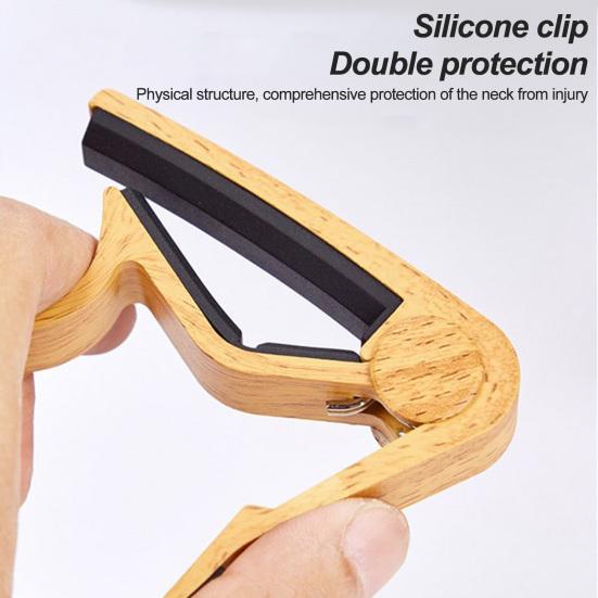 Guitar Capo High Strength One-Handed Operation Easy To Use Acoustic Guitar String Steel Ukulele Capo Guitar Picks
